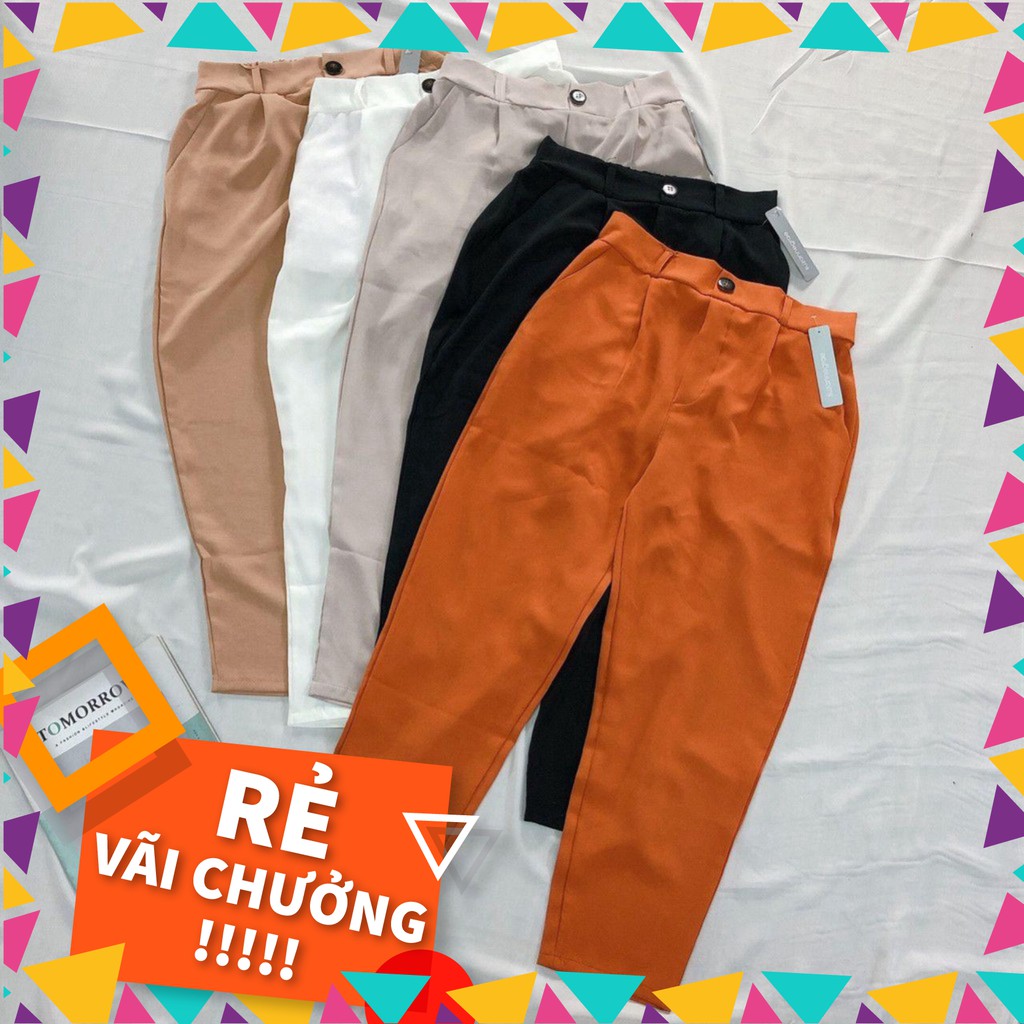 Sale 15Q47B1 Quần baggy ống túm vải đũi cực đẹp, đủ màu hot trend, 3 size SML Sale