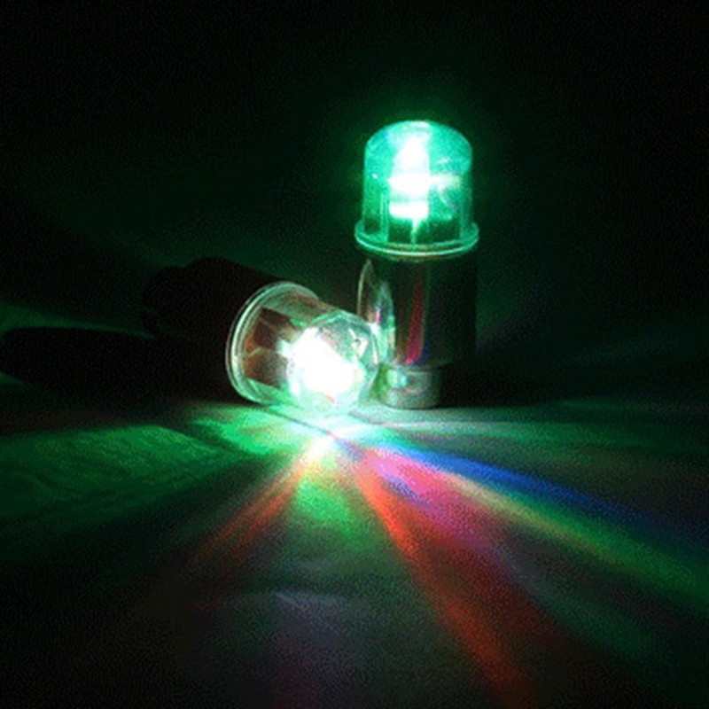 Đèn Led Nhiều Màu Sắc Gắn Van Bánh Xe Đạp Leo Núi/Xe Máy Điện