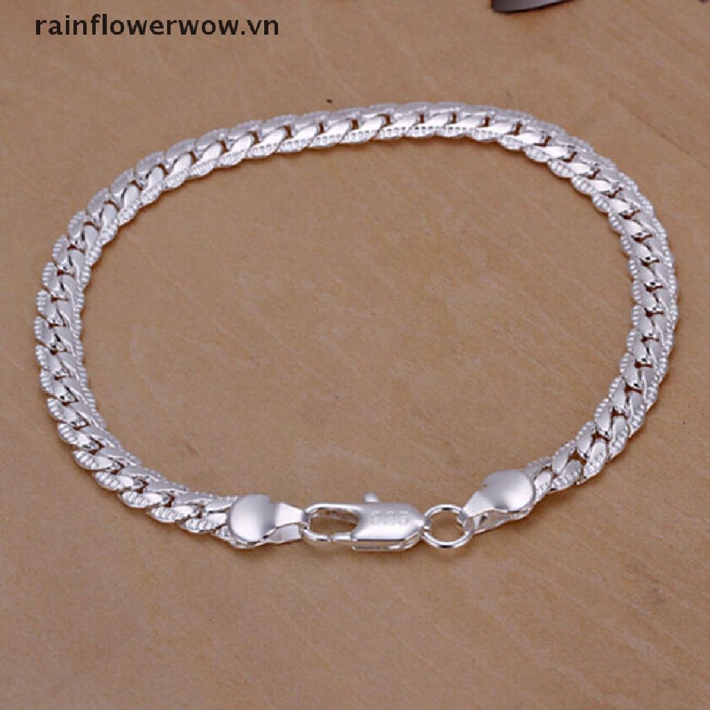 Vòng Tay Mạ Bạc 5mm Thời Trang