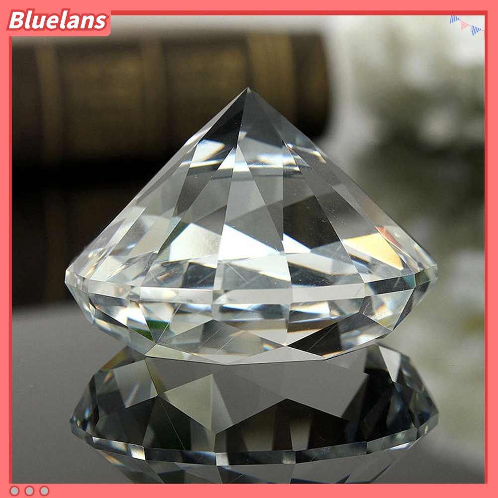 Bluelans♡ Kim Cương Nhân Tạo Khổng Lồ Bằng Kính 40mm