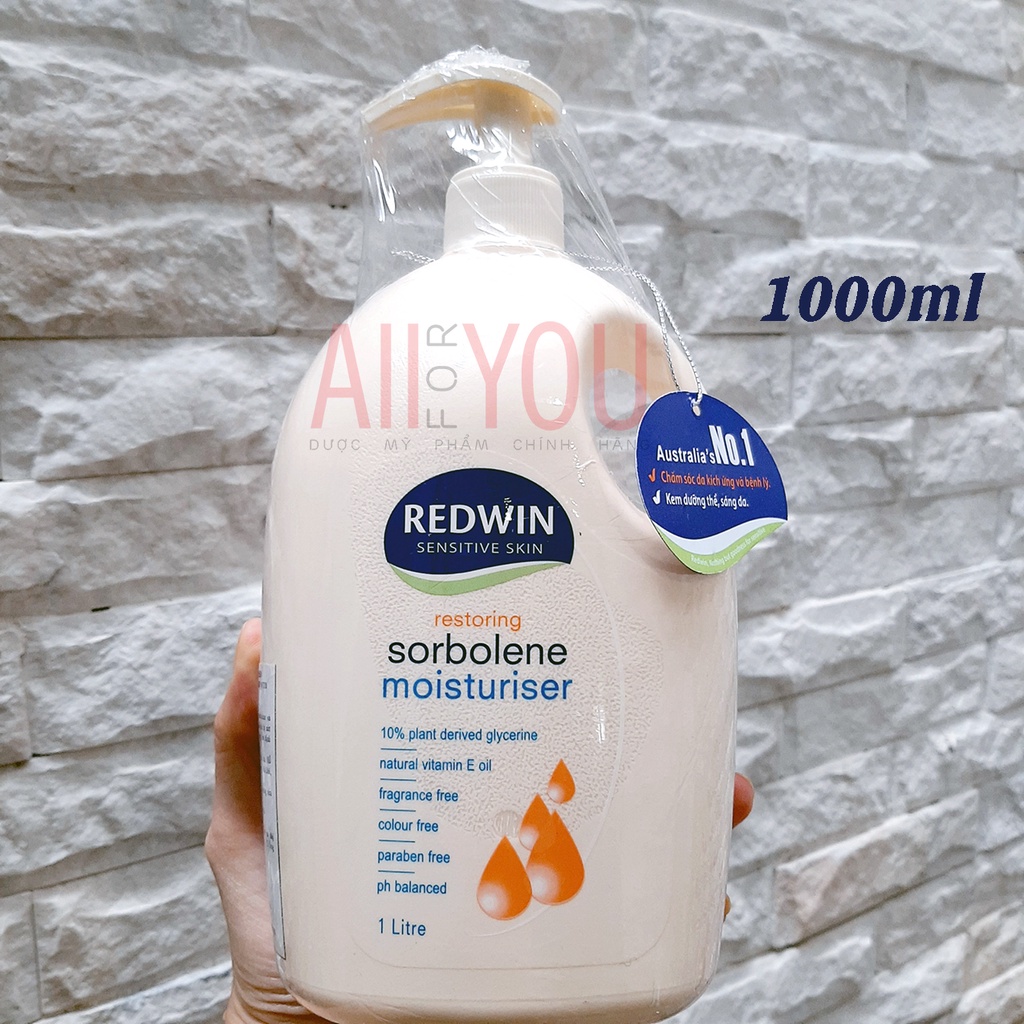 REDWIN Sorbolene Moisturiser With Vitamin E  - Kem Dưỡng Thể Làm Mềm Mịn Sáng Da Toàn Thân.