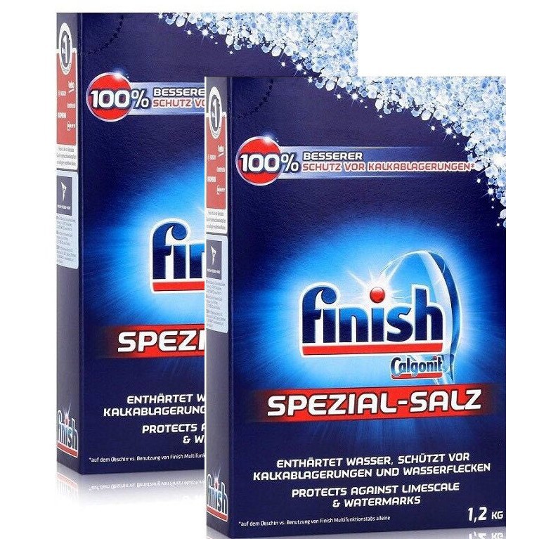 Muối Rửa Bát Finish Spezial-Salz 1,2kg Đức + Tặng que thử nước cứng
