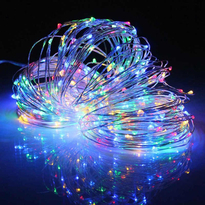 Dây Đèn Led Đom Đóm Trang Trí Decor Mô Hình, Tủ, Kệ, Đồ Chơi, Giáng Sinh, Tết 100cm (10 Bóng LED) shopbecat