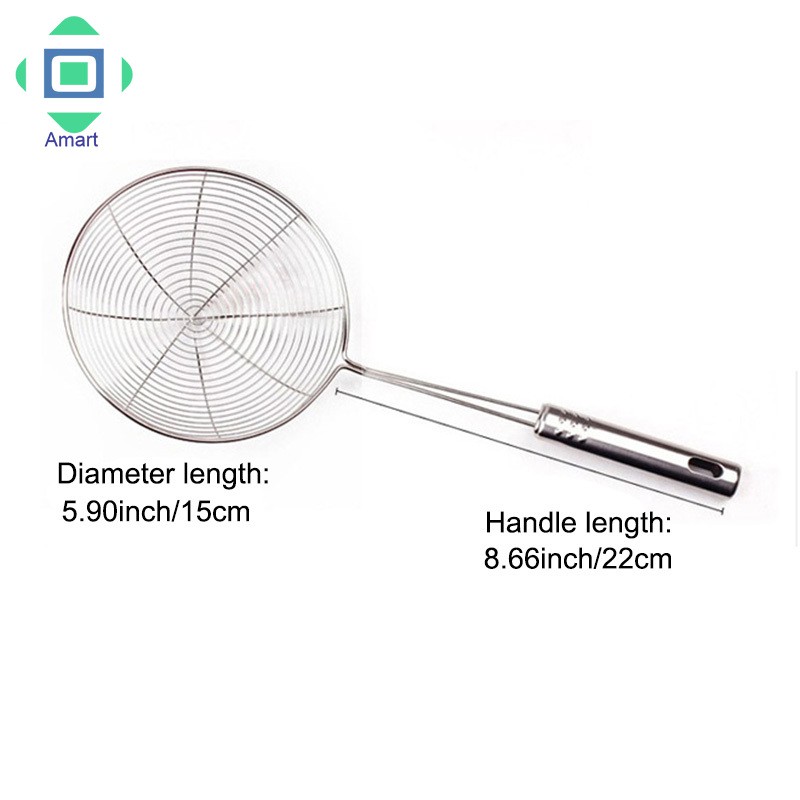 Vá lưới vớt đồ ăn ráo dầu/nước bằng thép không gỉ ( VÁ VÒNG NHỆN)