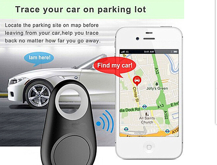 Thiết Bị Định Vị Gps Thông Minh Kết Nối Bluetooth Không Dây Chống Rơi & Thất Lạc Hình Giọt Nước & Chân Mèo