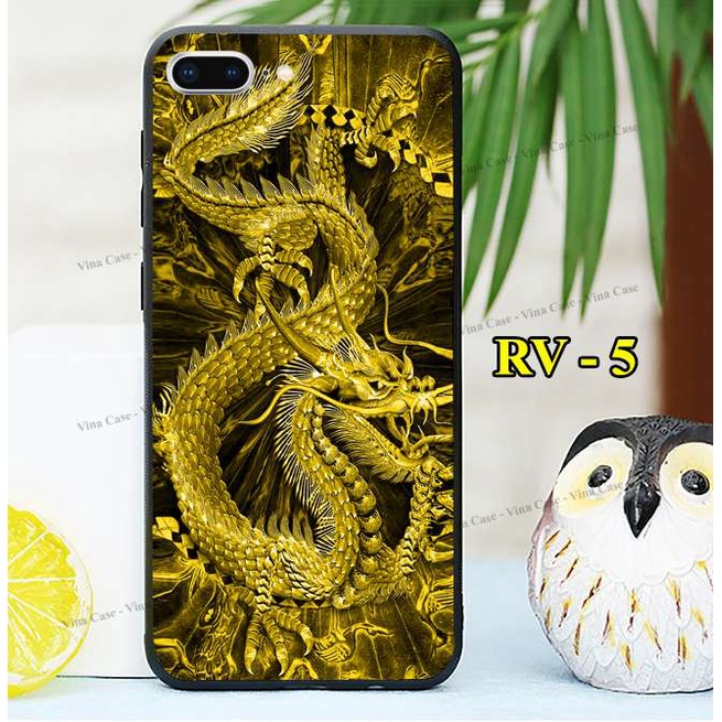 Ốp iPhone 6 Plus - iPhone 6s Plus - iPhone 7 Plus - iPhone 8 Plus - iPhone 5/5s - iPhone 6/6s - iPhone 7/8 in Rồng Vàng.