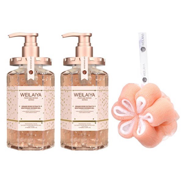 [CHÍNH HÃNG] Sữa tắm nước hoa Weilaiya 450ml  - Giúp trắng da, cấp ẩm, dưỡng da hoa hồng Damask | BigBuy360 - bigbuy360.vn