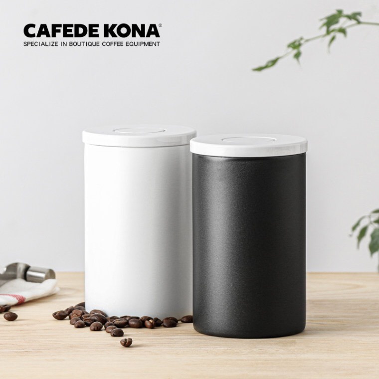 Lọ đựng cà phê inox van một chiều Cafede Kona - 400ml