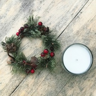 Vòng nguyệt quế mini tráng trí NOEL
