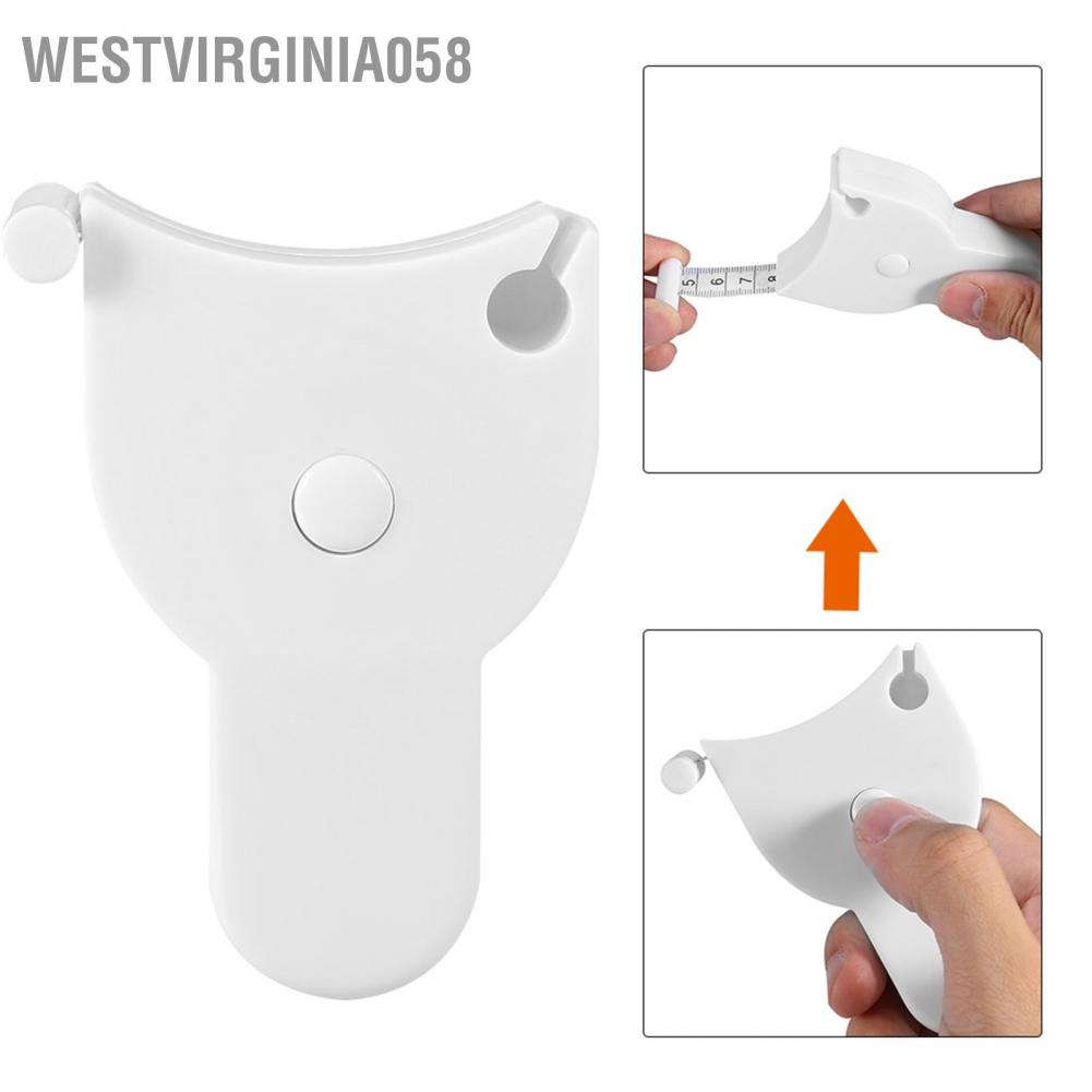 Hàng Hot Thước dây chính xác 150cm / 60in Thước dây đo thể hình Thước đo có thể thu vào Hàng giao ngayWestvirginia058