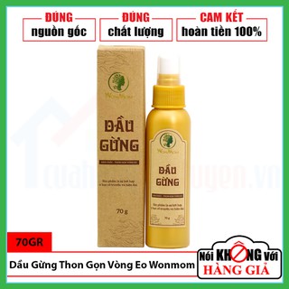 [ GIẢM CÂN SAU SINH ] Dầu Gừng Massage Tan Mỡ Bụng Wonmom Săn Chắc Thon Gọn Vòng Eo Cho Mẹ Sau Sinh Chai 70GR