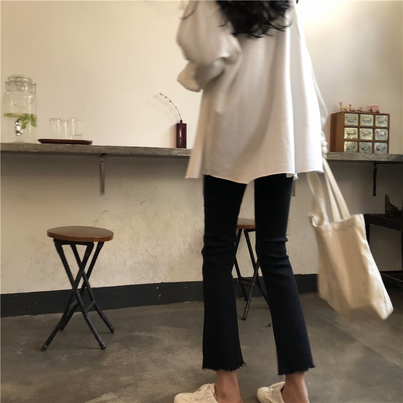 Quần bò loe gấu cắt răng cưa BA0067 | BigBuy360 - bigbuy360.vn