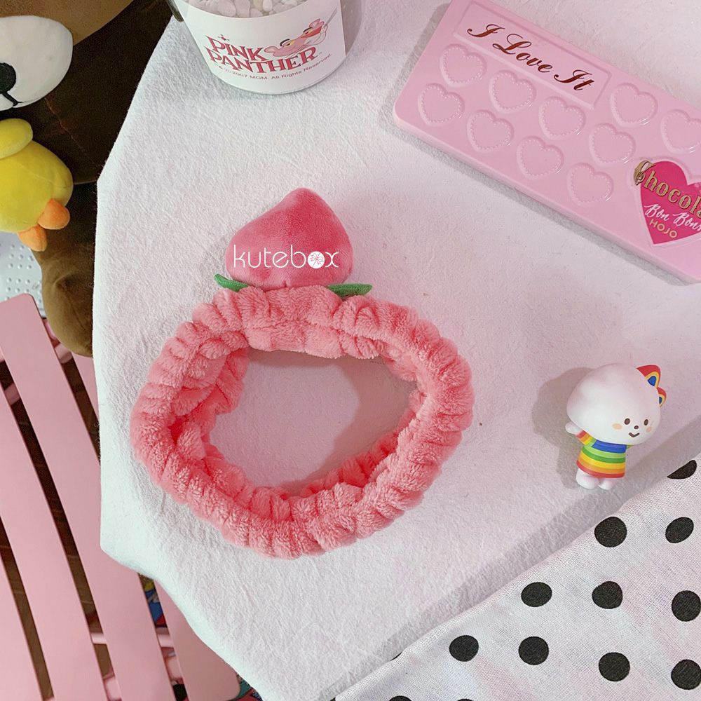 Băng đô rửa mặt hình trái đào xinh xắn