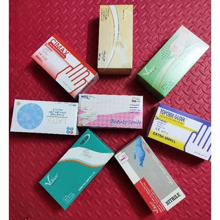 Găng tay y tế không bột Nitrile, Latex (hộp 100pcs)