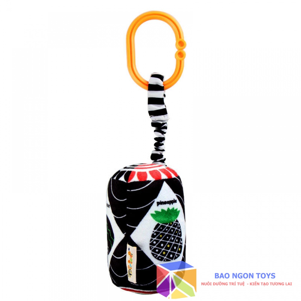 SET TREO NÔI HÌNH KHỐI TRẮNG ĐEN KÍCH THÍCH THỊ GIÁC CHO TRẺ SƠ SINH - BAO NGON TOYS - DV50