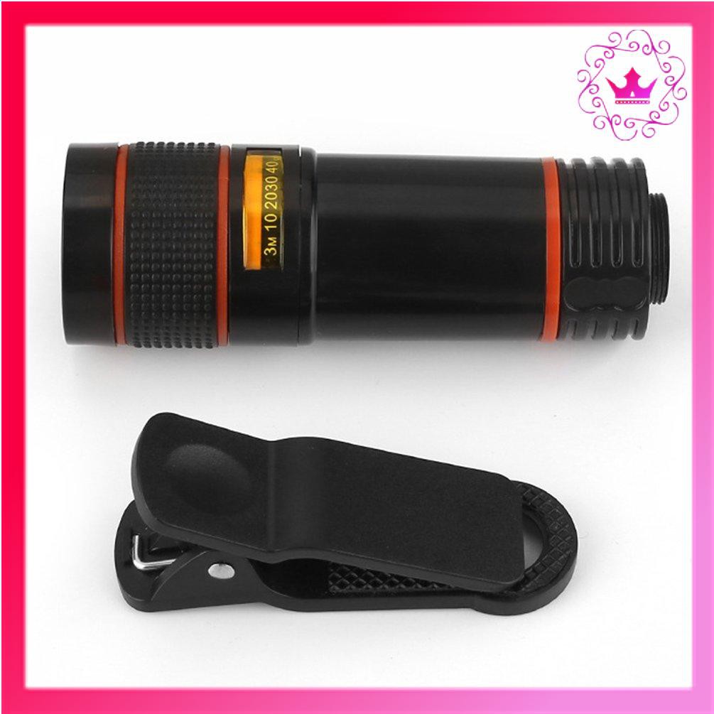 ⚛Mobile Phone Camera Lens 12X Zoom Telephoto Lens External Telescope Clip