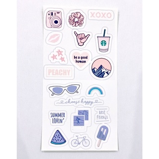[Nhãn dán] ⚡ Sticker trang trí icon bottle/summer