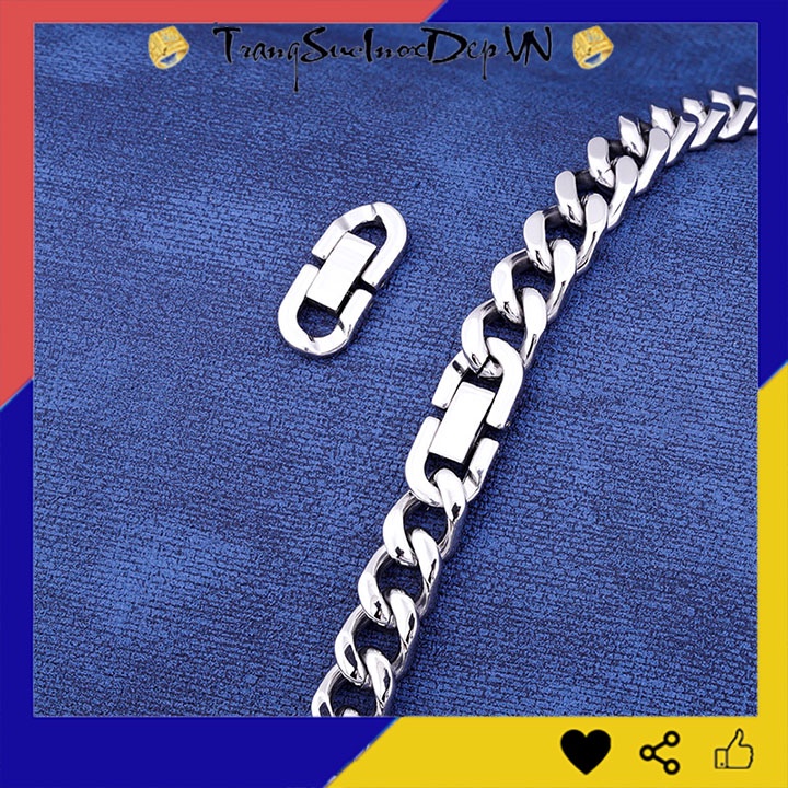 Khóa bộ inox bảng to 18mm chuyên đùng làm lắc tay, dây chuyền vô cùng đẳng cấp, bảo hành không đen, không gỉ