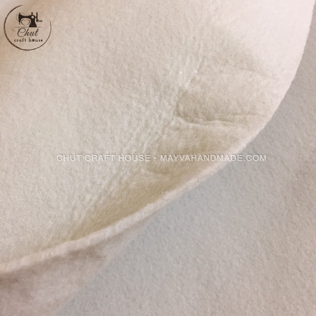 Mếch bông 3mm ủi nhiệt - Mex dùng cho may vá, đồ handmade