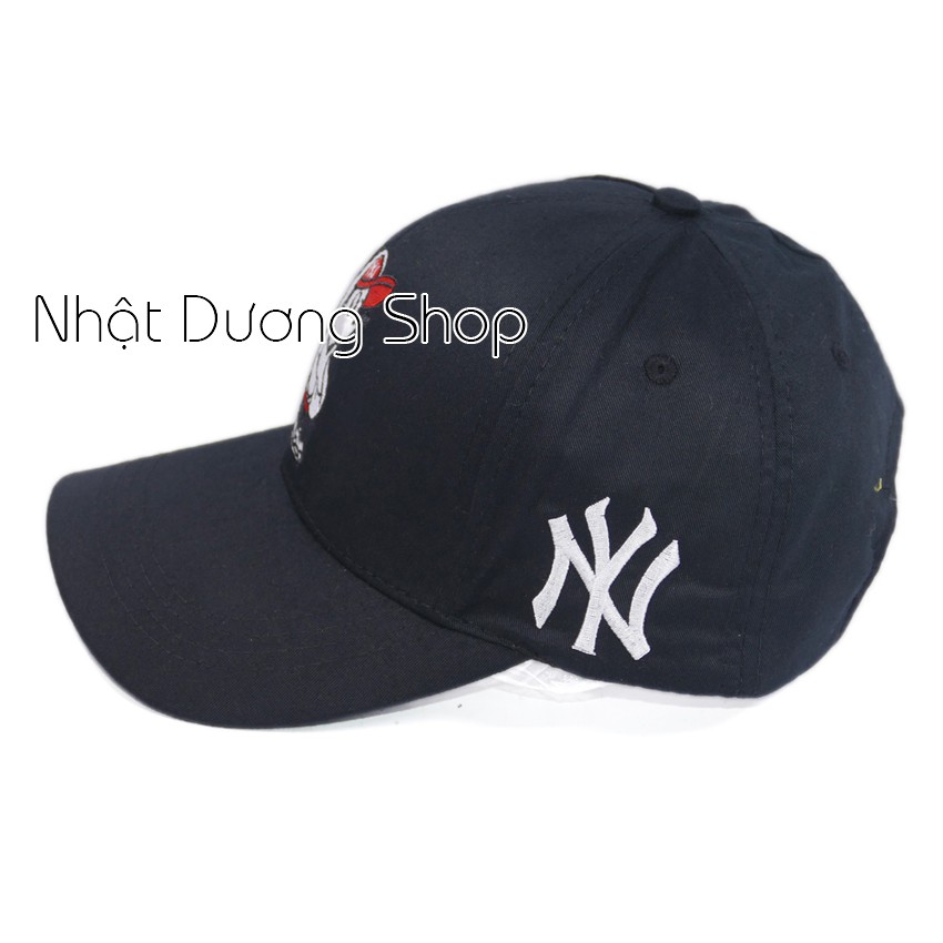[ Hình thật ] Nón kết chuột Mickey và NY khóa xịn mũ lưỡi trai nam chất liệu vải cao cấp thoáng mát dễ thấm hút mồ hôi