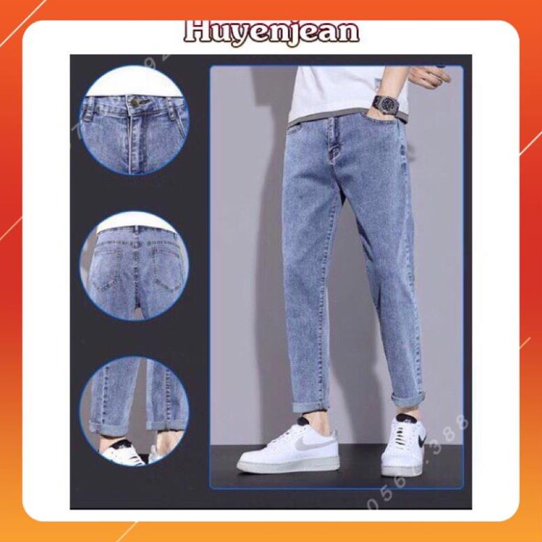 Quần vải jean bò baggy jeans nam nữ ống suông rộng dáng Unisex hàng Quảng Châu sành điệu style năm 2021