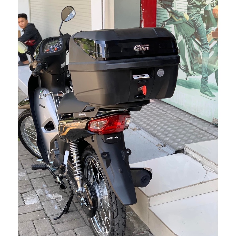 Combo Thùng Sau Givi B32NB + Baga Sau Givi MV + Đế Gắn Thùng Givi MP60N Gắn Cho Xe Winner 150/X - Exciter 2009/2011/150
