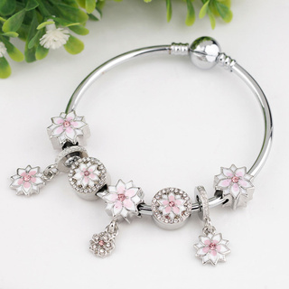 Vòng Charm Bracelet Hoa Anh Đào (mayshop257)