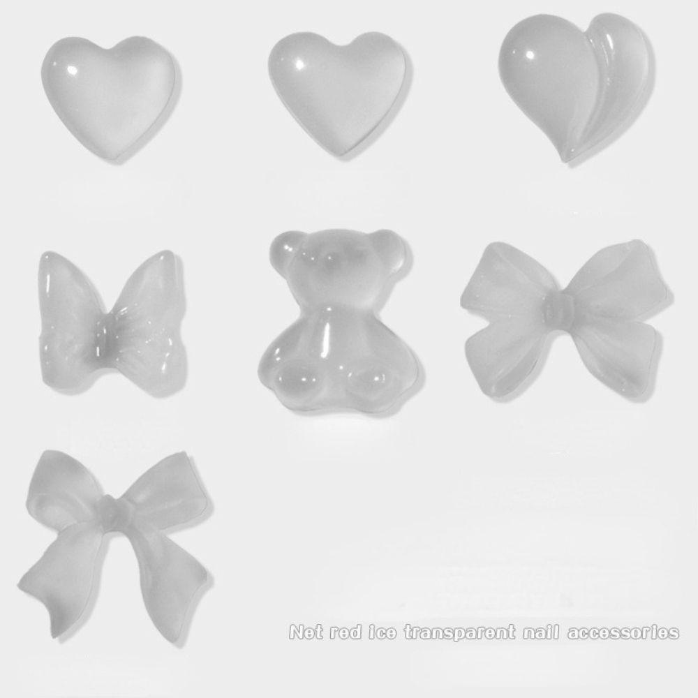 QQMALL Màu Sắc Phụ Kiện Trang Trí Móng Tay Hình Bướm Thay Đổi Màu Xinh Xắn