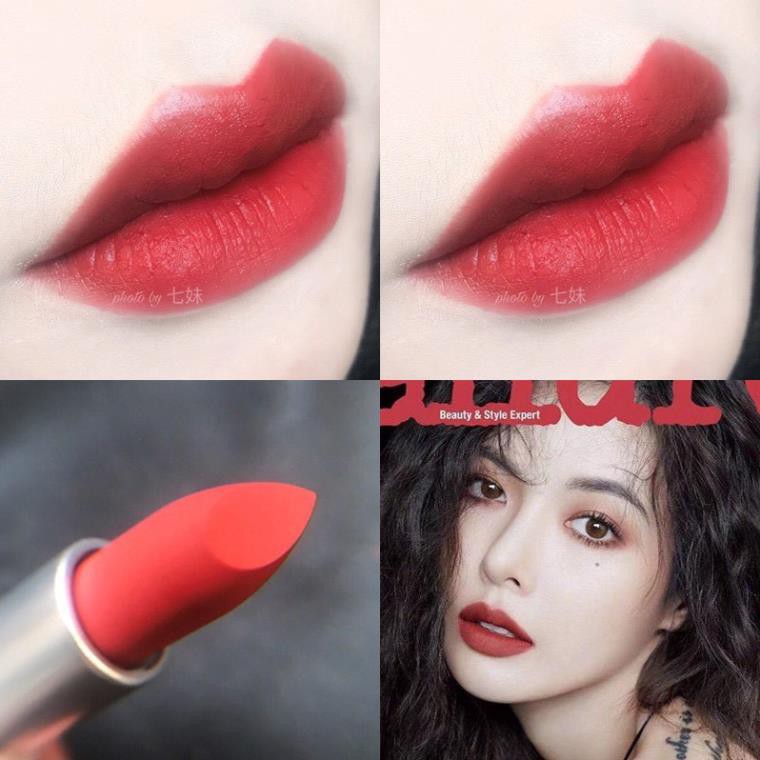 Son Mac Rettro Matte - Matte - Powder Kiss Lipstick, Hàng chính hãng Đủ Bill Bao Check 👄