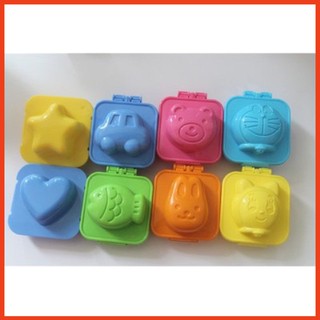 Combo 8 khuôn bento làm cơm, đậu hũ non cho bé