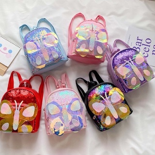 thanh lý đồ mới túi balo nhỏ kim sa vuốt đổi màu, hình elsa, hình nơ đính cườm lấp lánh cho bé đi học đi choi