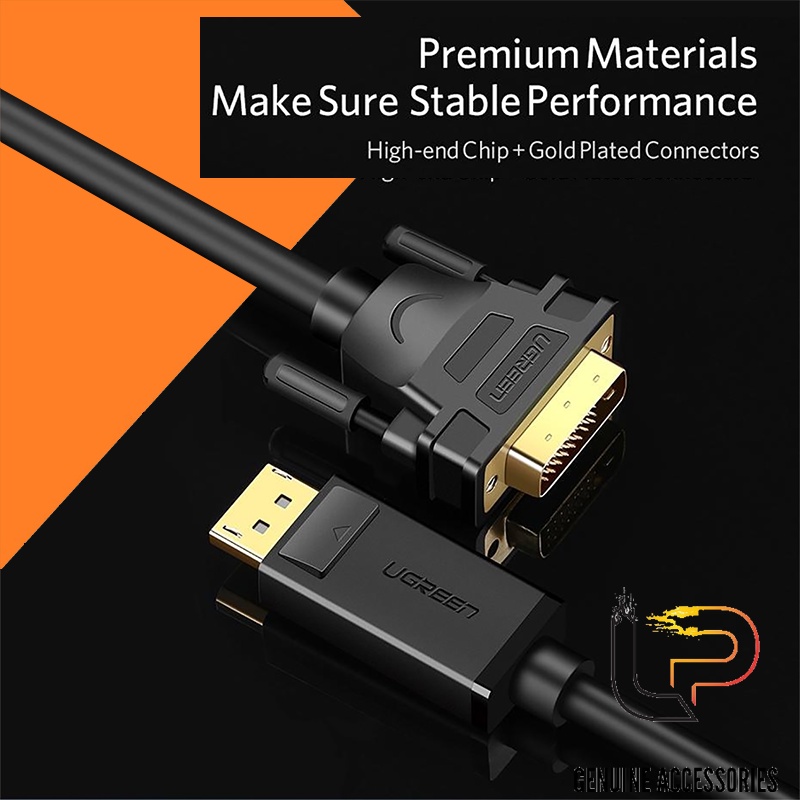 Cáp Chuyển Displayport to DVI 24+1 Ugreen dài 1M - 1.5M - 2M - 3M