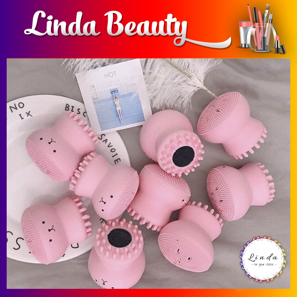 Cọ rửa mặt 2 đầu Silicon Bạch tuộc Hàn Quốc | BigBuy360 - bigbuy360.vn