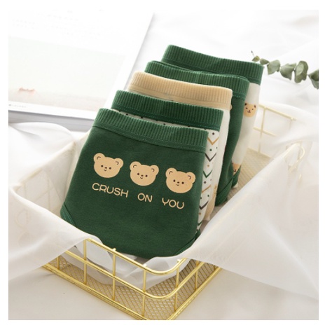 mẫu hot*Quần Lót Cotton Cao Cấp #cute Gấu Xanh