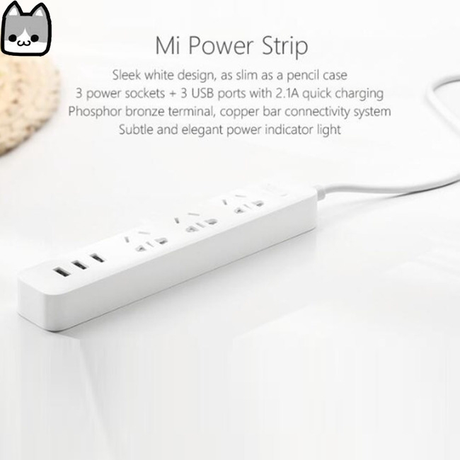Xiaomi Power Strip mi Smart Home Electronics Charging 3 USB 2.0 Interface Extension Socket Plug