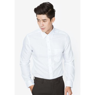 OWEN - Áo sơ mi trắng dài tay Owen sợi sồi