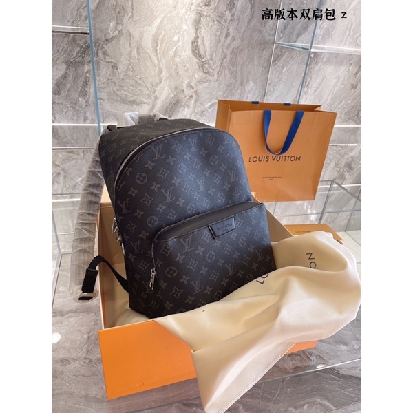 Balo thời trang da thật hoạ tiết thương hiệu Louis Vuitton LV Discovery cao cấp