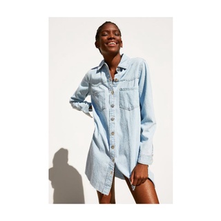 đầm sơ mi jean aut cao cấp chất đẹp thanh lý