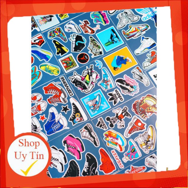 Sticker Sneaker - Sưu Tập Giày | Dán Nón Bảo Hiêm, Điện Thoại, Laptop, Bình Nước...Chống Nước, Chống Bay Màu