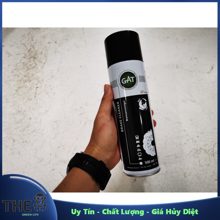 Vệ Sinh Phanh Bố Thắng Vệ Sinh Vết Bẩn Nhớt Trên Thắng Xe Brake Cleaner GAT Từ Đức 500ml Uy Tín - Chất Lượng - Giá