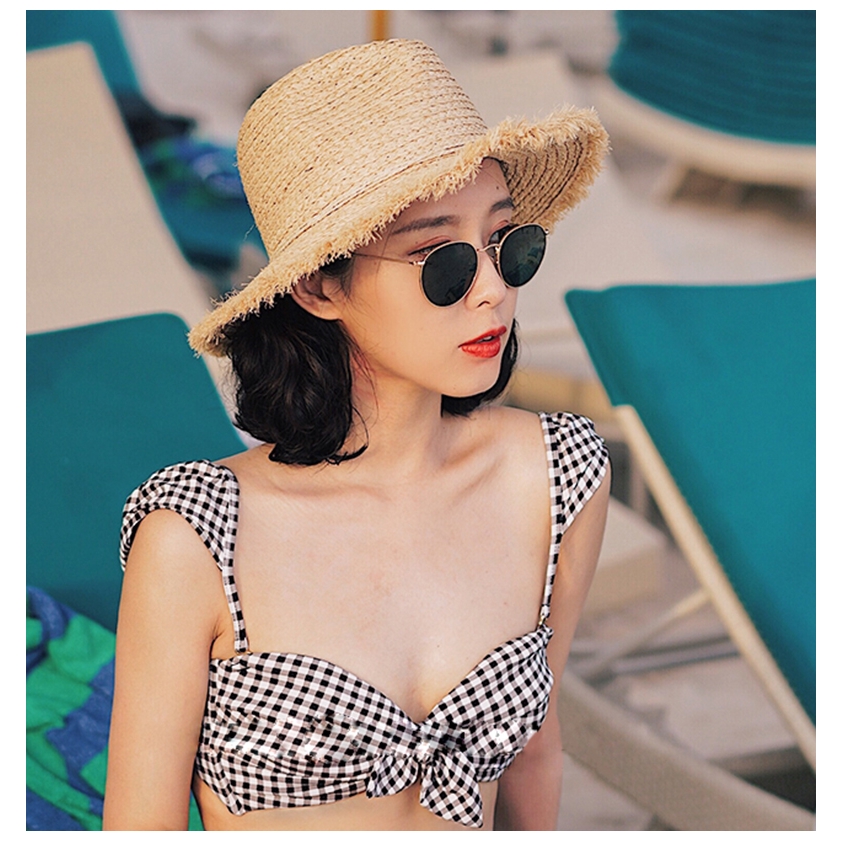 Kính Mát Gọng Kim Loại Tròn Phong Cách Vintage Unisex