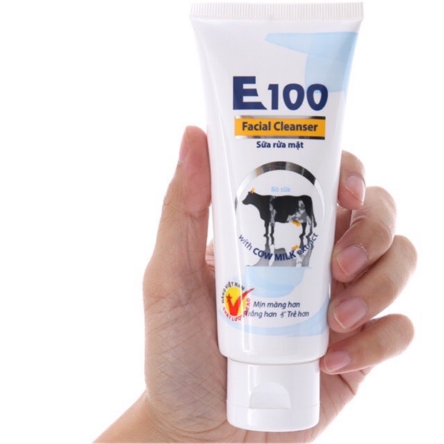 Sữa rửa mặt E100 tinh chất sữa bò 80ml