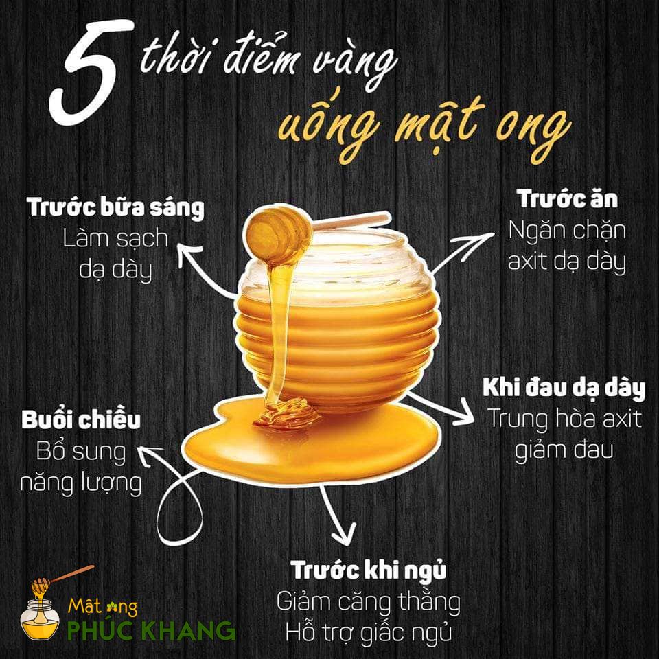 Mật ong rừng Tây Bắc Phúc Khang 350g - Combo 3 Chai-  Thu hoạch tự nhiên - Đạt chuẩn xuất khẩu - Không nhiễm hóa chất