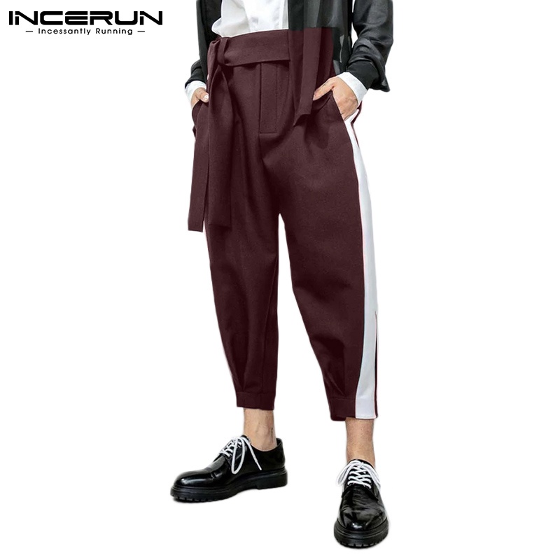 Quần baggy INCERUN lưng thun dây rút thời trang dành cho nam