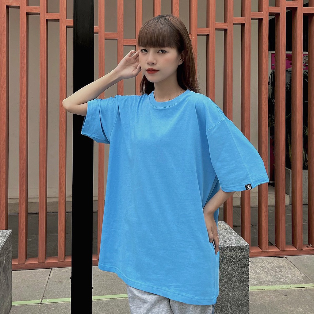 Áo Phông Tay Lỡ Nam Nữ Trơn Form Rộng Oversize 12 Màu Ulzzang Unisex Bom House