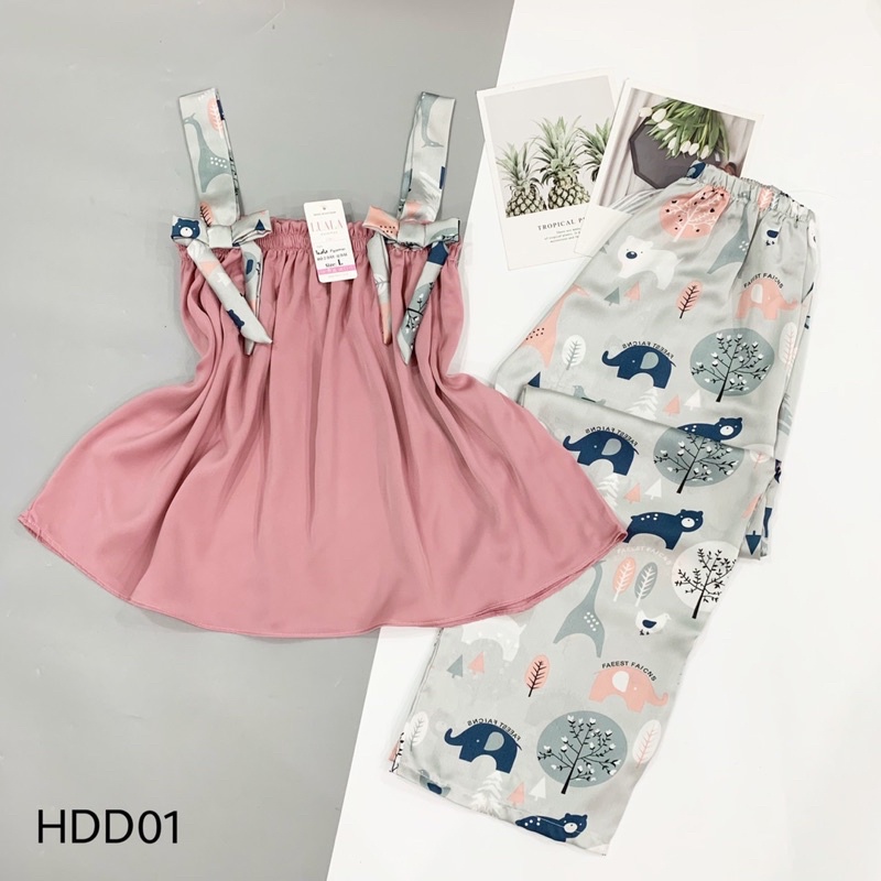 Đồ Ngủ Pijama Lụa Satin Tay Ngắn Siêu Xinh, Cộc Dài Mềm Mịn, Độc Lạ Khó Tìm, Sang Chảnh Hàn Quốc | BigBuy360 - bigbuy360.vn
