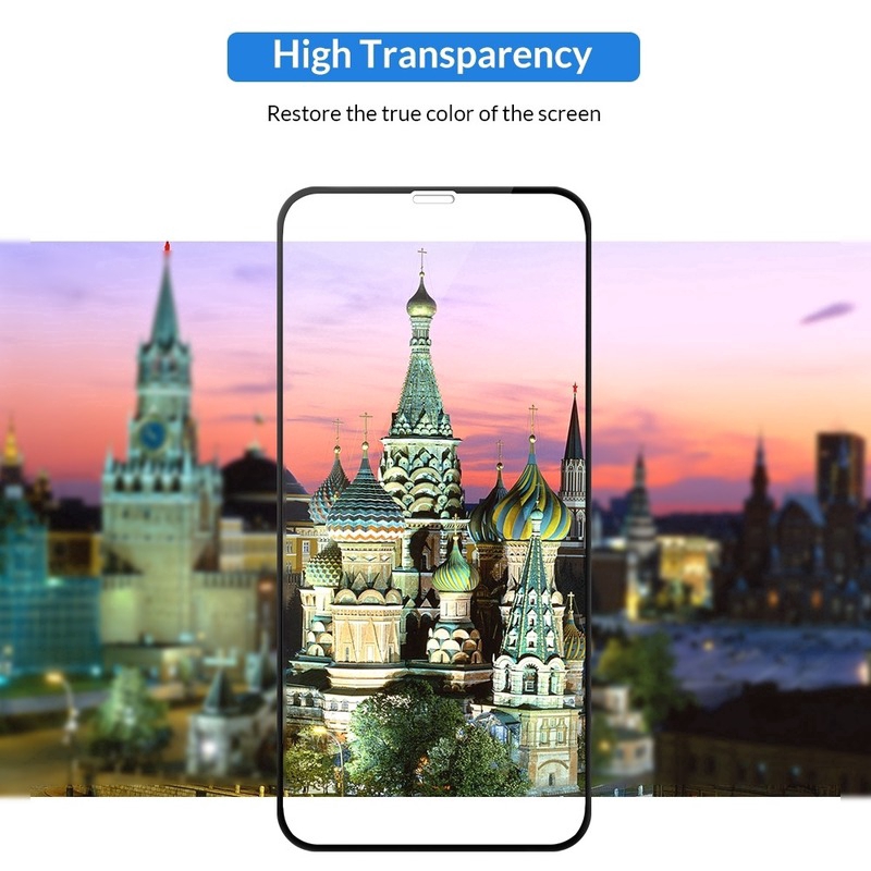 Miếng dán cường lực bảo vệ màn hình và ống kính camera cho iPhone 11 Pro Max 6 6s 7 8 Plus X XR XS Max