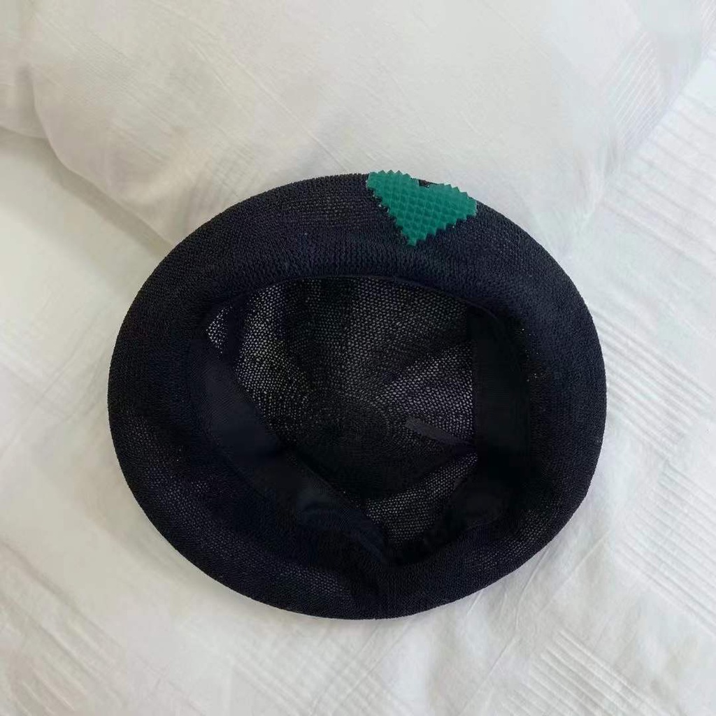 Mũ Beret Vải Cotton Lanh Thêu Hình Trái Tim Thời Trang Xuân Hè Phong Cách Hàn Quốc Cho Nữ