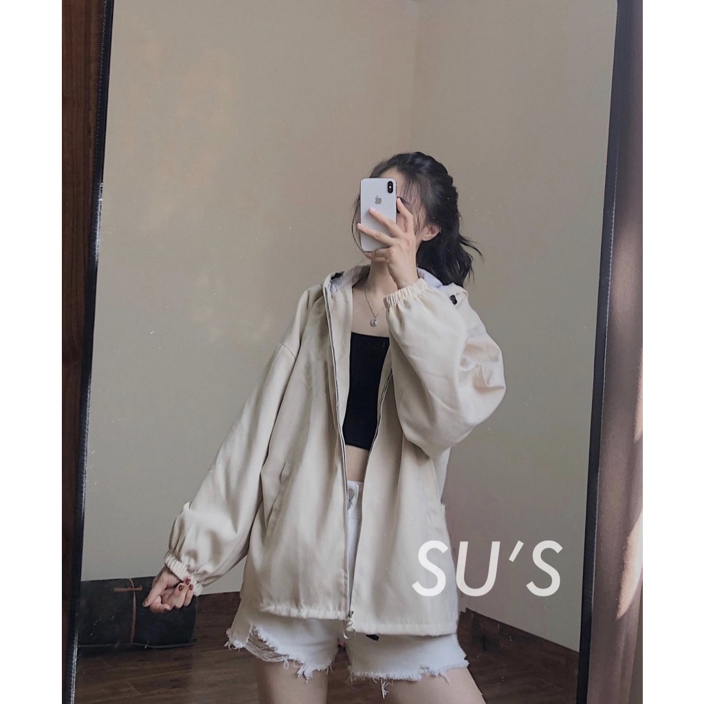 Áo Khoác Khoá Tròn Icon Bò Nữ 🌸 Áo nỉ dài tay form rộng, thiết kế đơn giản, cá tính HOT TREND 🌸 | BigBuy360 - bigbuy360.vn