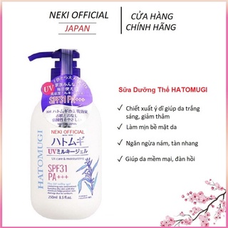 Sữa Dưỡng Thể HATOMUGI SPF31 PA+++ Hạt Ý Dĩ Nhật Bản 250ml